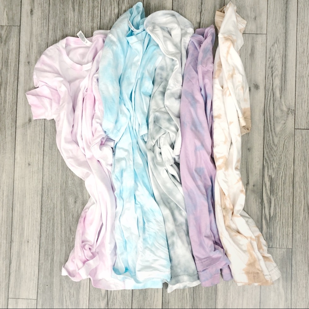 NEW soft TIE DYE SET top shorts S-5X spring trendy - Picture 6 of 9